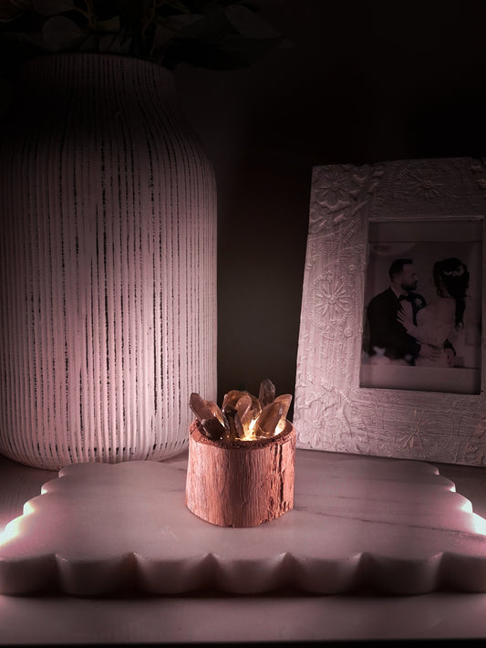 The Resilience Smoky Quartz Lamp – Authentic Cyclone Fina Timber