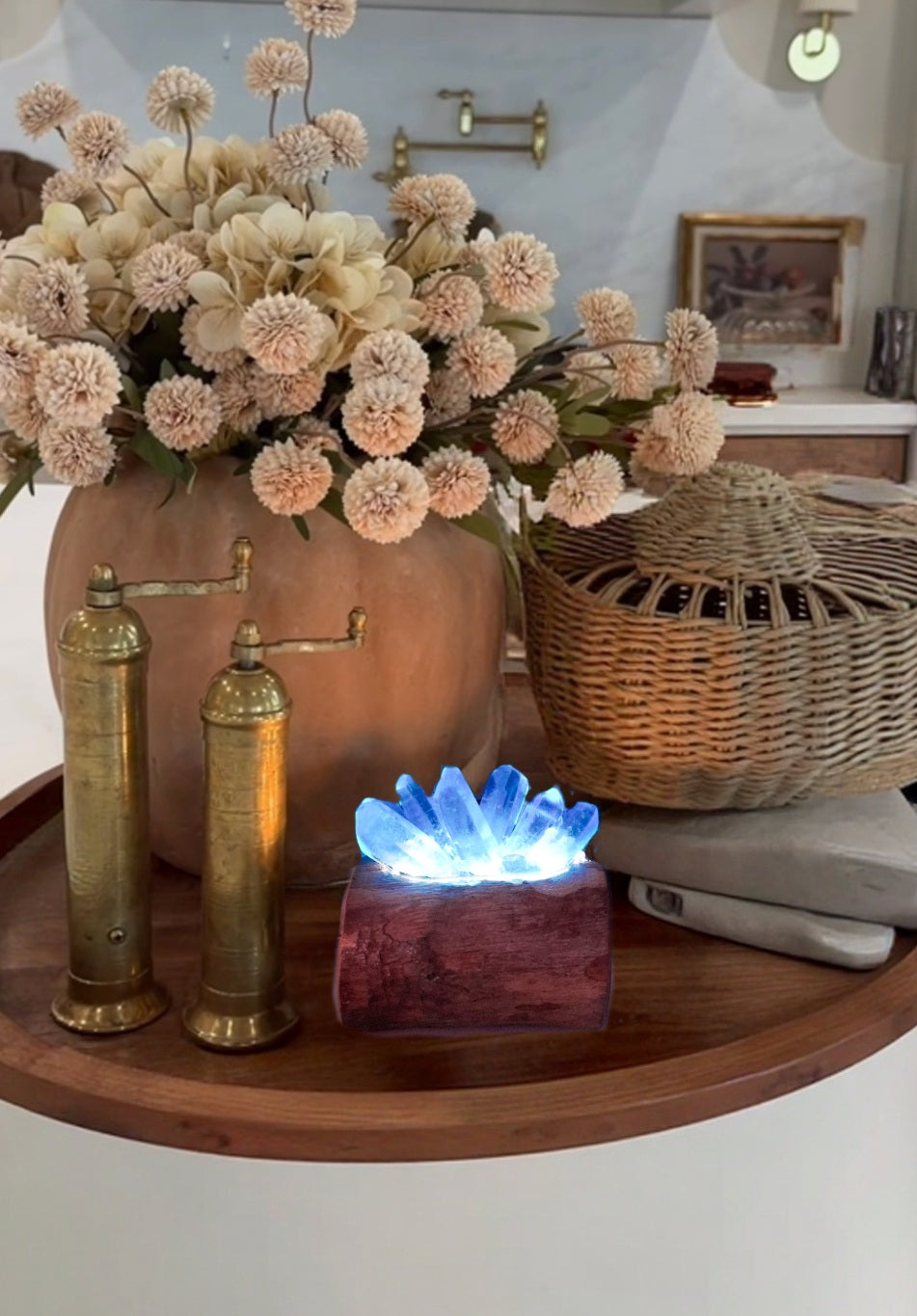 The Aqua Aura & Eucalyptus Accent Lamp