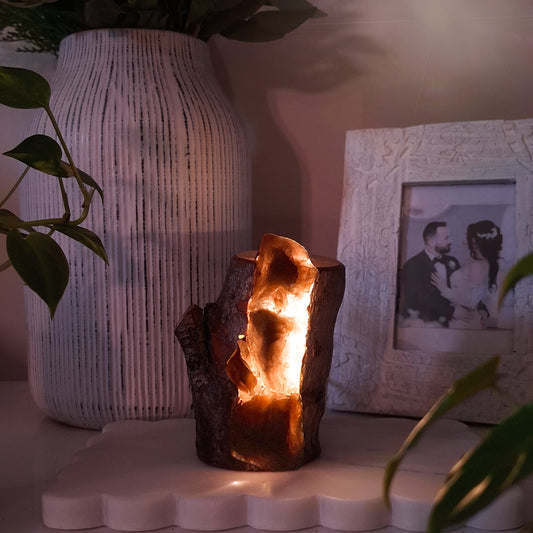 The Comforting Smoky & Clear Quartz Glow Lamp
