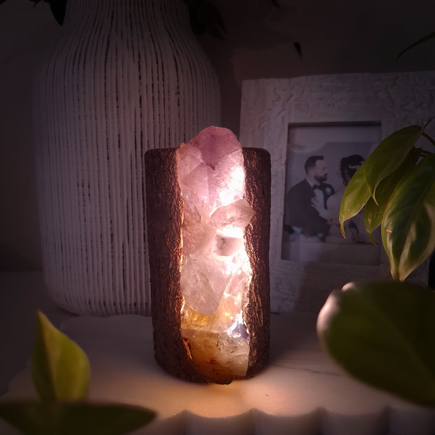 The Raintree at the Gardens Warm Rainbow Lamp