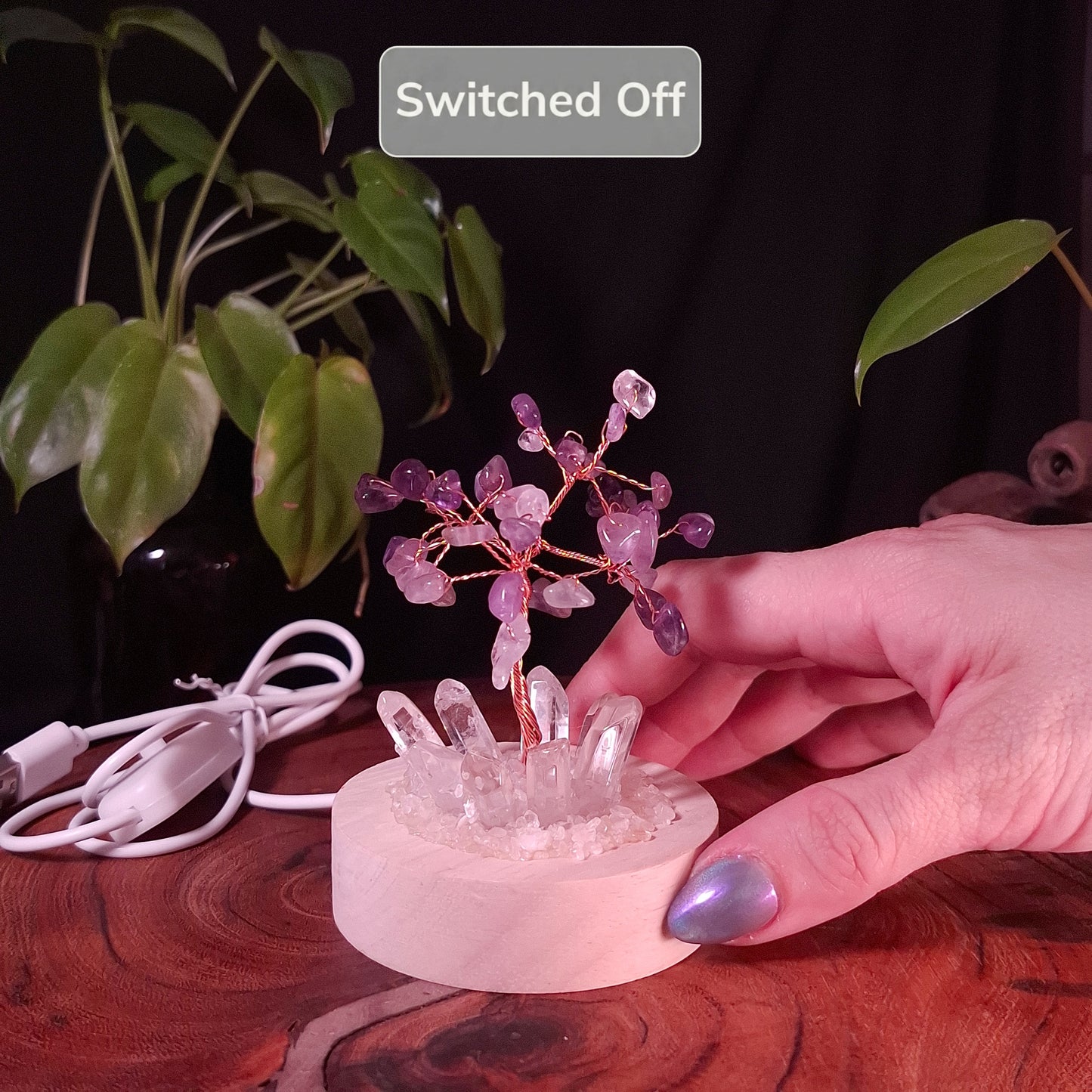 The Amethyst Crystal Gem Tree Lamp