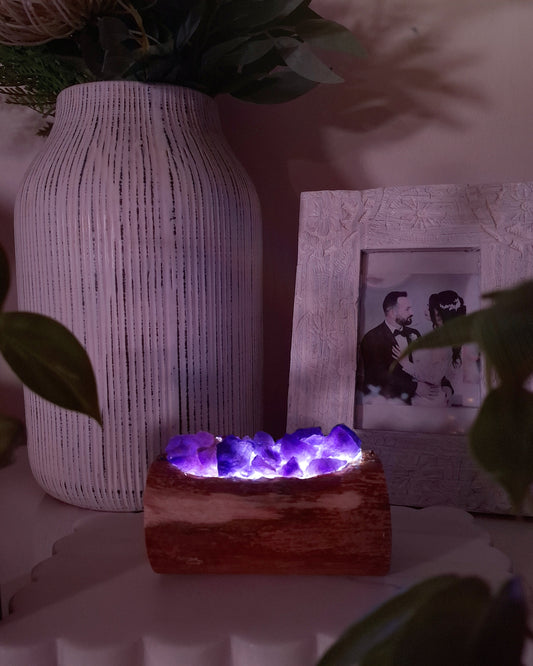 The Cyclone Fina Dark Amethyst Petit Lamp