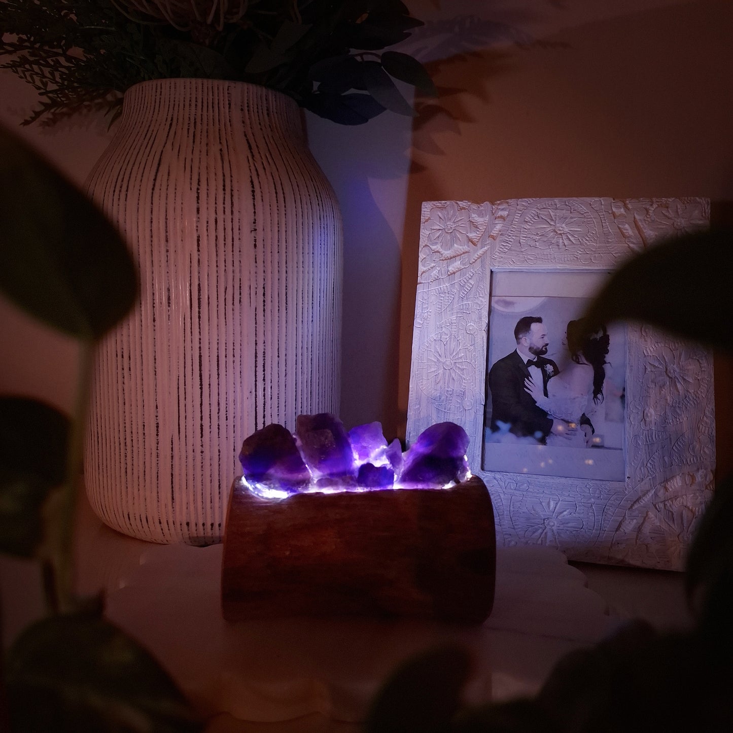 The Cyclone Fina Dark Amethyst Petit Lamp