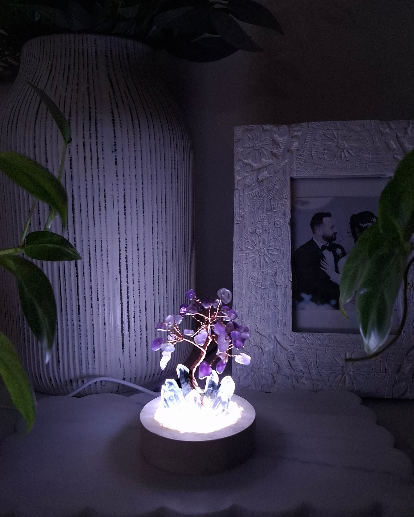 The Amethyst Crystal Gem Tree Lamp