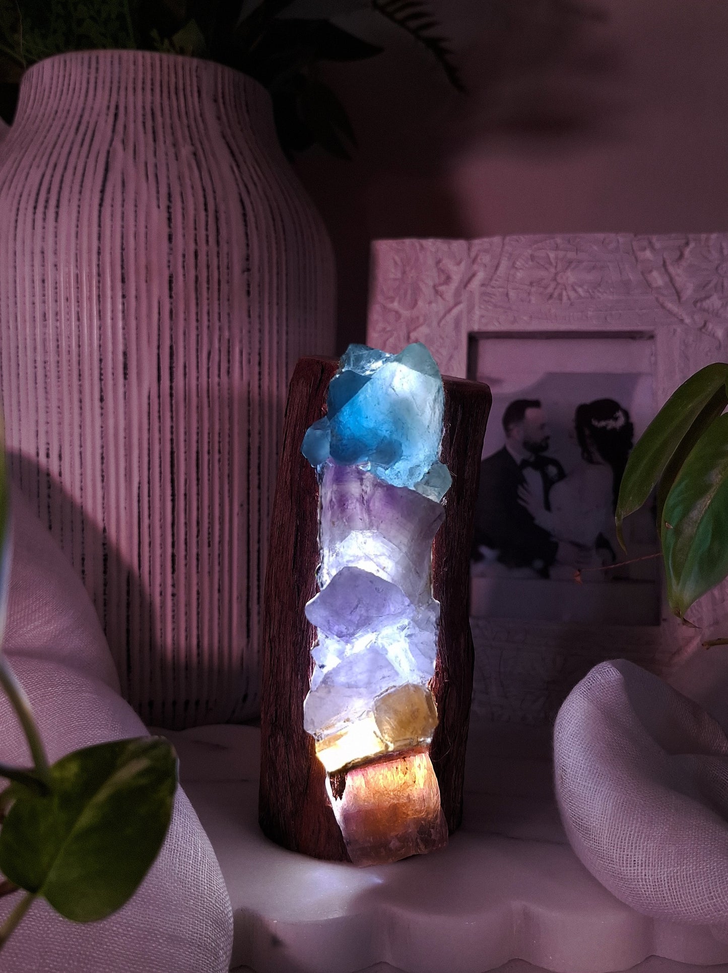 The Rugged Rainbow Crystal Lamp