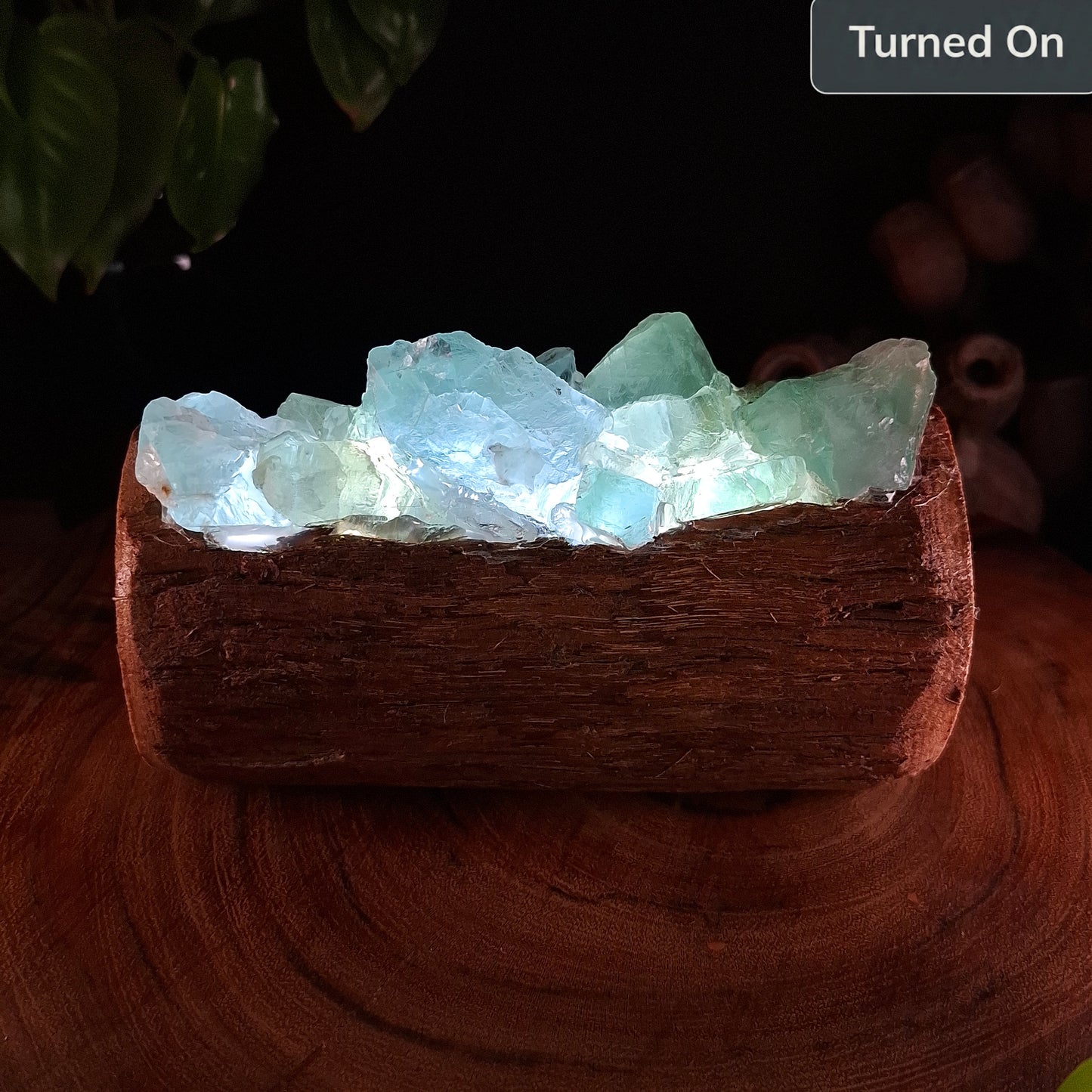 The Humpty Doo Earth & Seafoam Fluorite Lamp