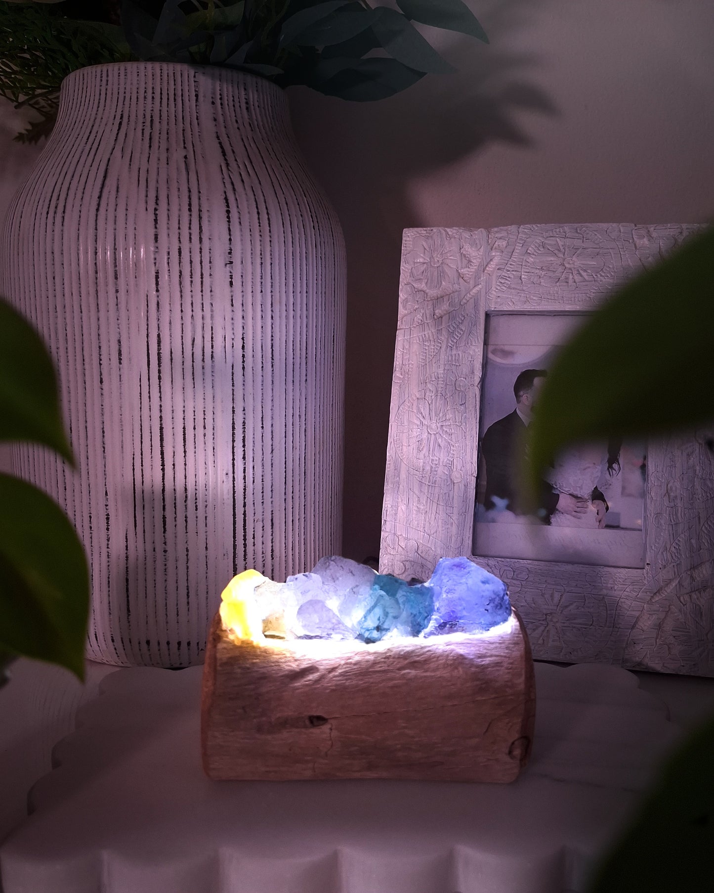 The Sunbleached Mindil Driftwood Rainbow Lamp