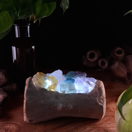 The Coastal Sunset Crystal Vessel – Mindil Beach Driftwood
